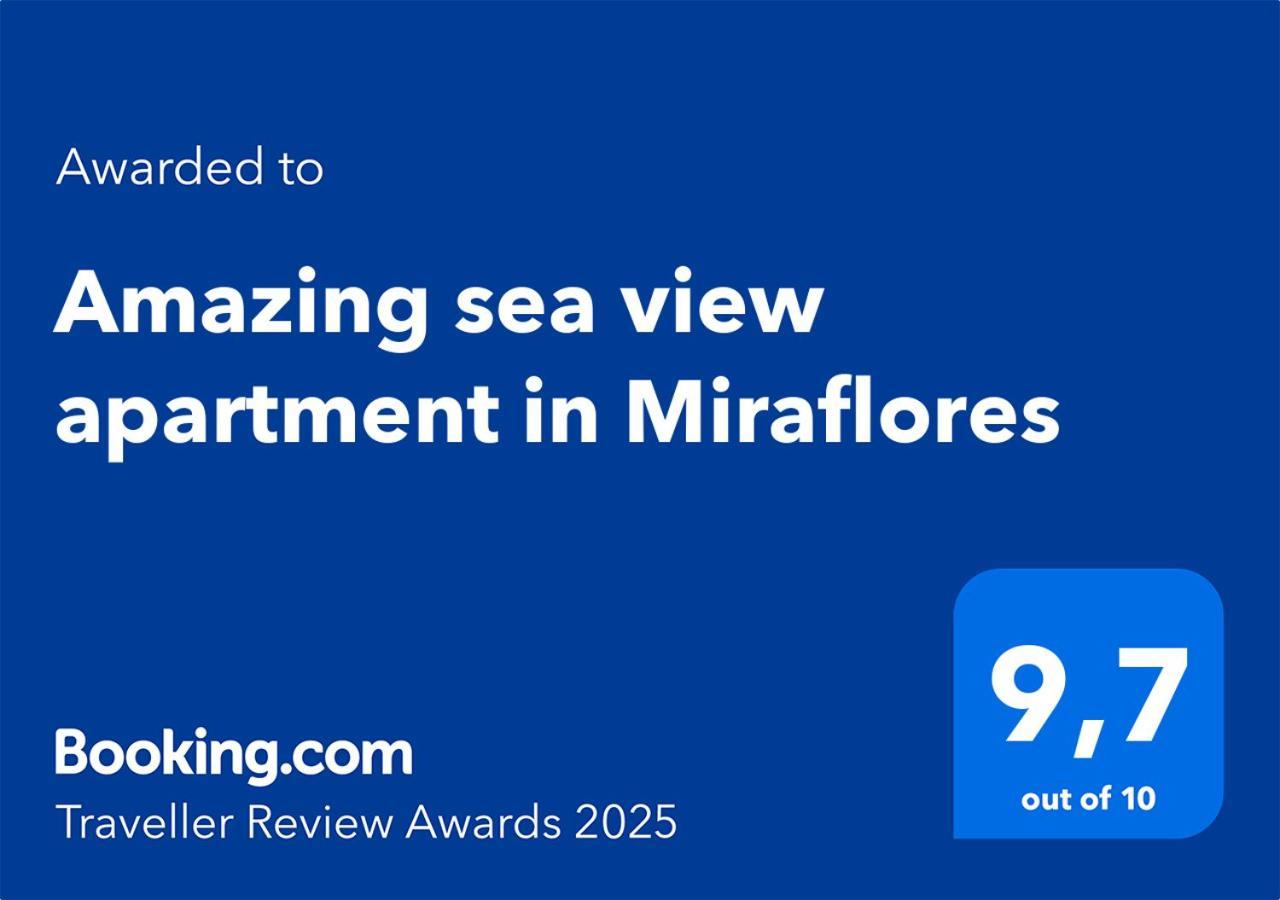 Amazing Sea View Apartment In Miraflores ลากาลาเดมิฮาส ภายนอก รูปภาพ